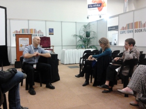 Talking at the Cape Town Book Fair